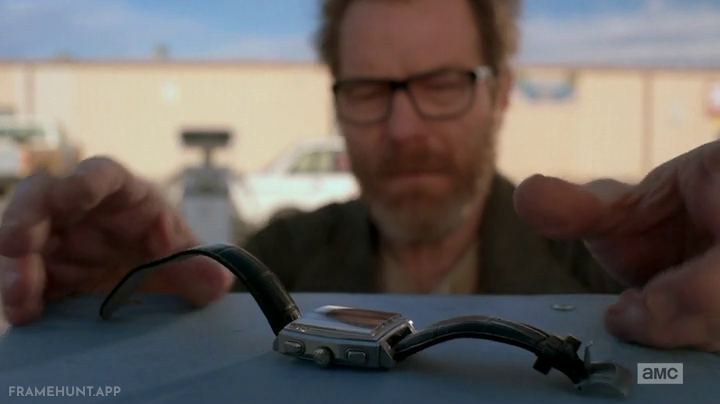 Walter White leaves his wristwatch on top of a desert payphone booth before heading to Albuquerque. in Breaking Bad