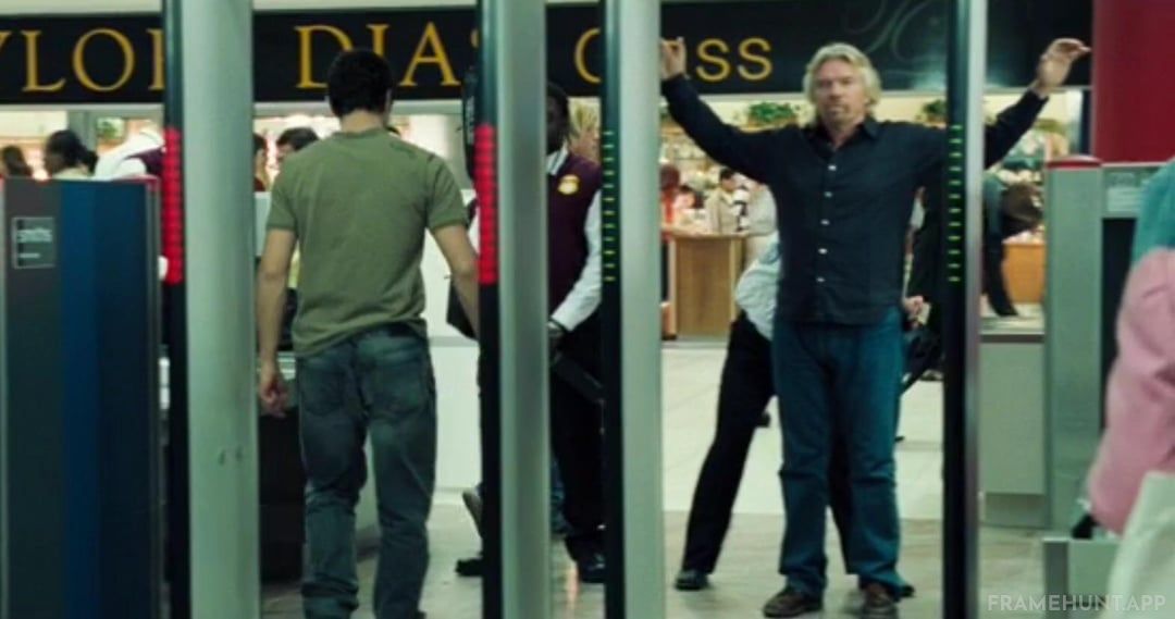 Billionaire entrepreneur Richard Branson makes a brief appearance as a passenger going through airport security. in Casino Royale