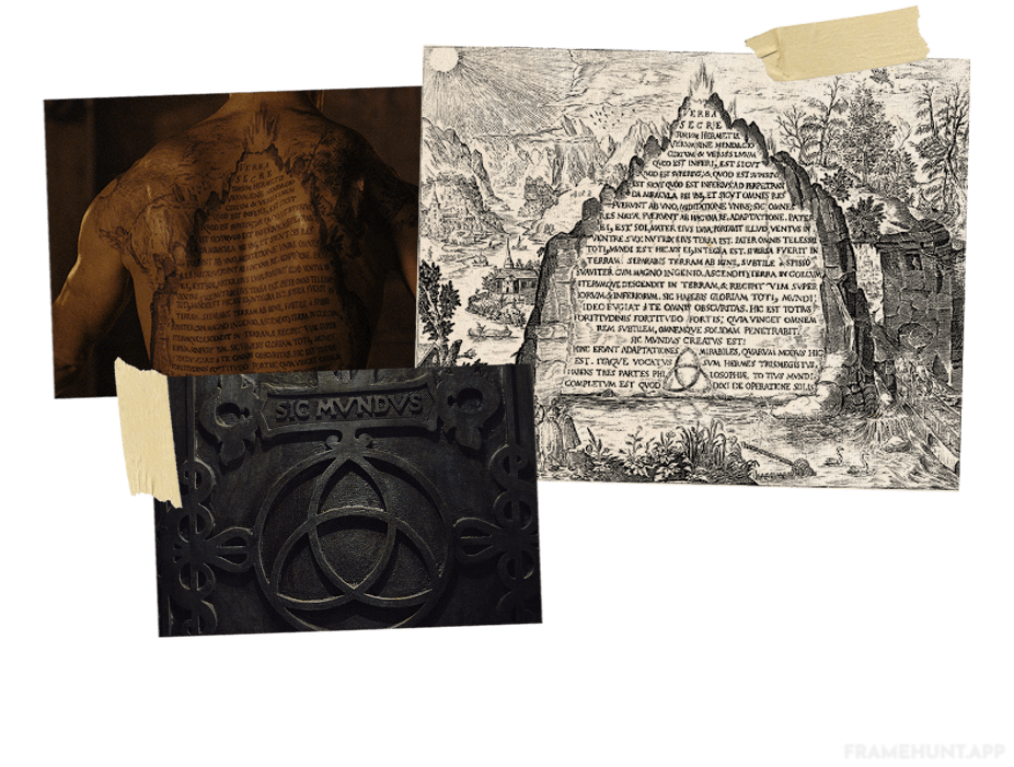 The envelope containing Michael Kahnwald's suicide note is secured with a distinct Triquetra trinity knot wax seal. in Dark