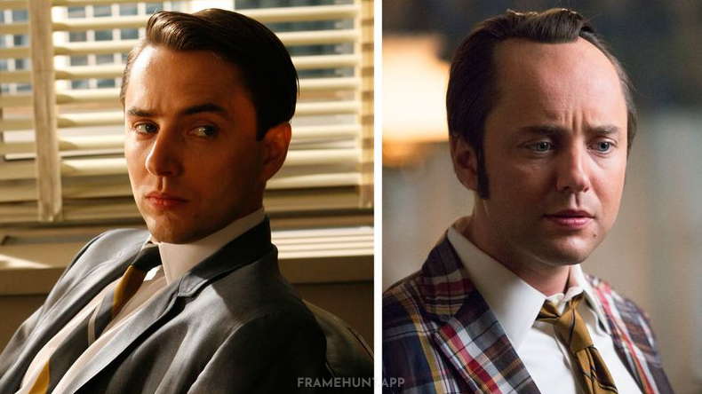 Actor Vincent Kartheiser intentionally shaved his own hairline further back every single season to visually track his character's aging. in Mad Men