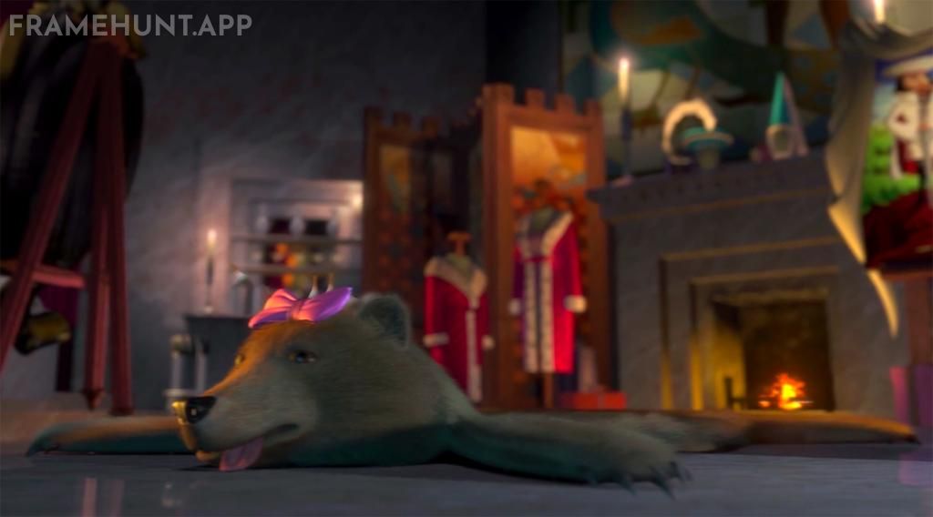 Lord Farquaad's bedroom rug is made from the skin of Papa Bear, who was seen caged earlier in the movie. in Shrek