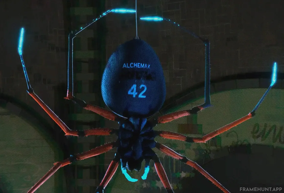The radioactive spider that bites Miles Morales briefly glitches and displays the number 42 on its back. in Spider-Man: Into the Spider-Verse