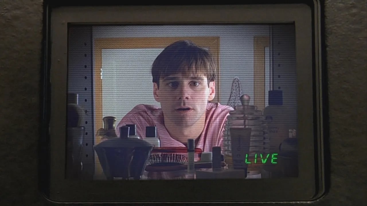 Every frame is shot from the perspective of a hidden camera camouflaged as an everyday object. in The Truman Show