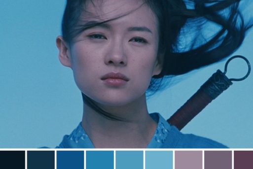 Each segment of the story is told through a completely different color palette (Red, Blue, White, Green). in Hero