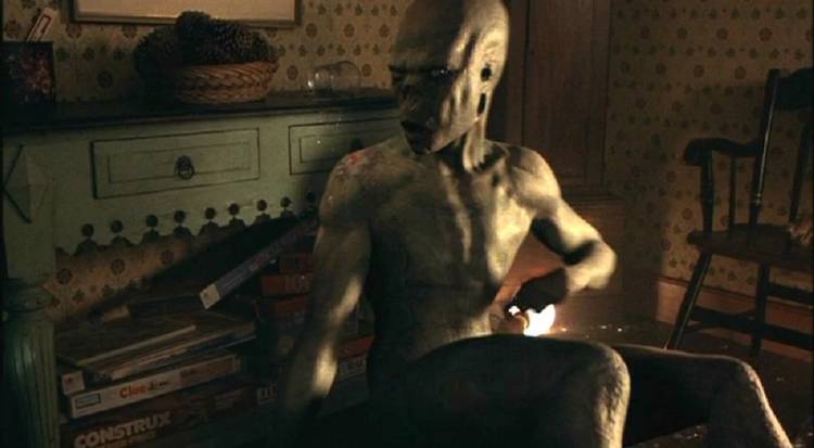 The "aliens" are severely burned by tap water, acting exactly like holy water against demons. in Signs