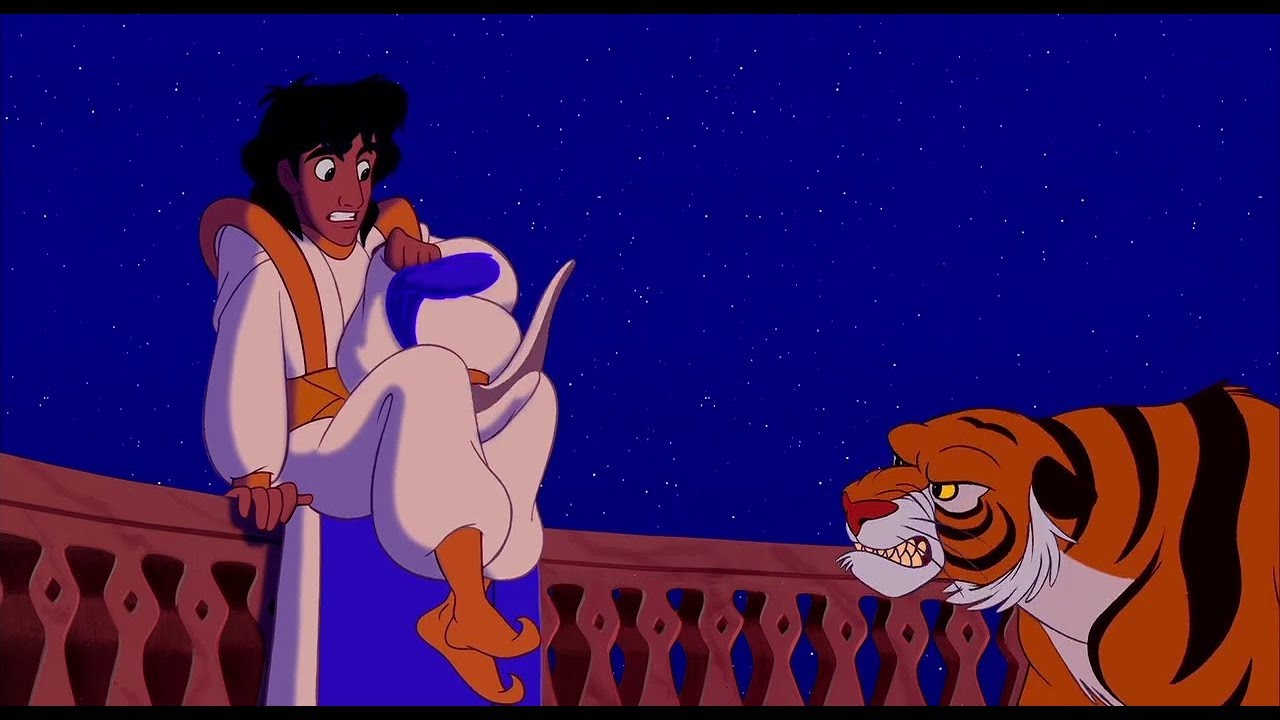 A whispered line of dialogue allegedly says "Good teenagers, take off your clothes." in Aladdin