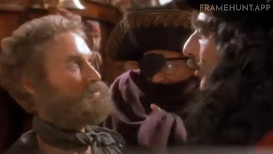 Glenn Close plays the bearded male pirate who is thrown into the "boo box" by Captain Hook. in Hook