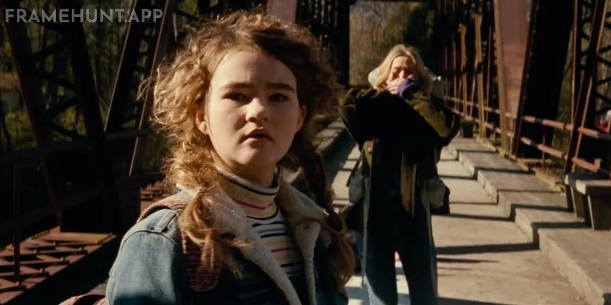 When the camera focuses on the deaf daughter, Regan, all high-frequency sounds completely drop out of the mix. in A Quiet Place