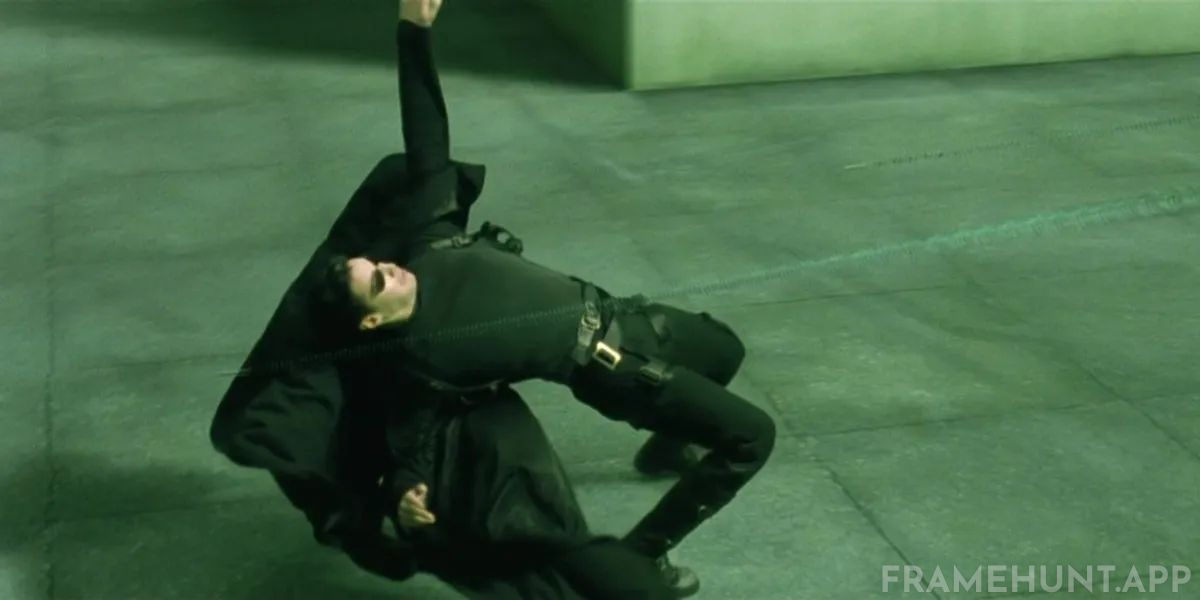 The iconic slow-motion "bullet time" whoosh sound was created by whirling real bullets on strings. in The Matrix
