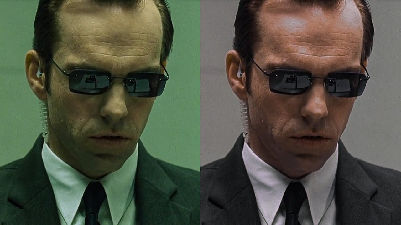 The entire film has a distinct green tint when the characters are inside the Matrix. in The Matrix