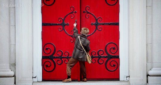 The color red is used exclusively to highlight objects that have been touched by the spirit world. in The Sixth Sense