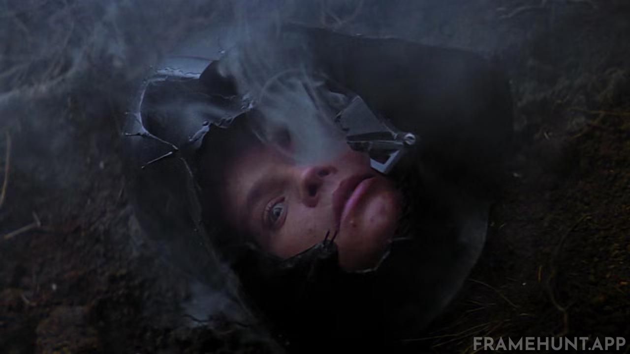 Luke Skywalker sees his own face inside Darth Vader's severed helmet during his Force vision. in The Empire Strikes Back