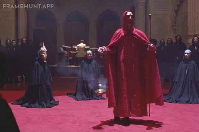 The terrifying chanted music during the secret society ritual is actually a Romanian Orthodox Christian liturgy played in reverse. in Eyes Wide Shut