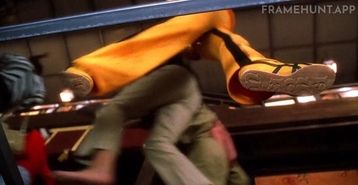 The custom soles of the Bride's yellow sneakers contain a highly offensive hidden message aimed at her enemies. in Kill Bill: Vol. 1