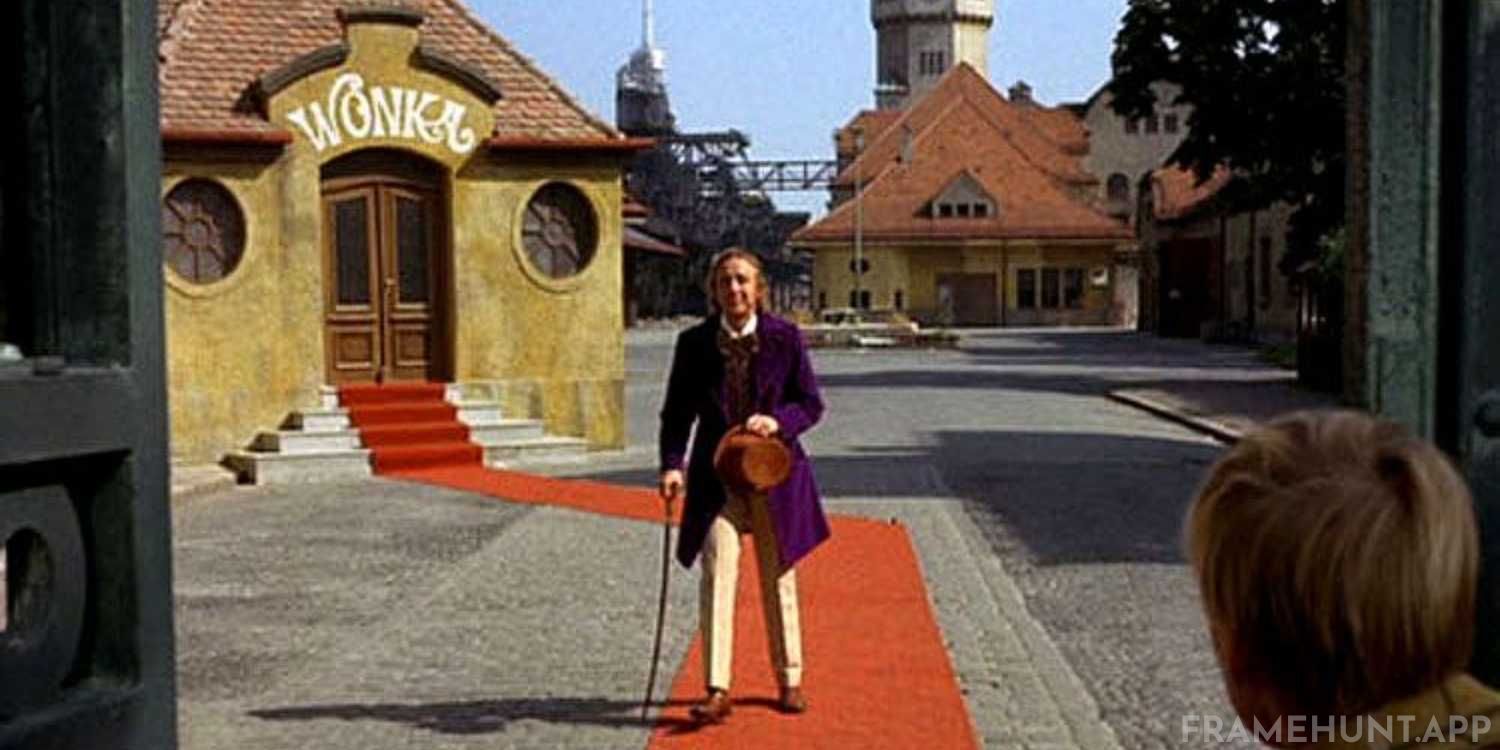 Wonka makes his grand entrance by limping heavily with a cane before suddenly doing a flawless somersault. in Willy Wonka & the Chocolate Factory